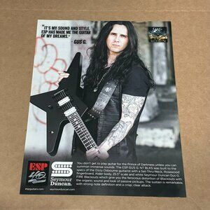 GUS G of FIREWIND - ESP Guitars - 2015 Print Advertisement